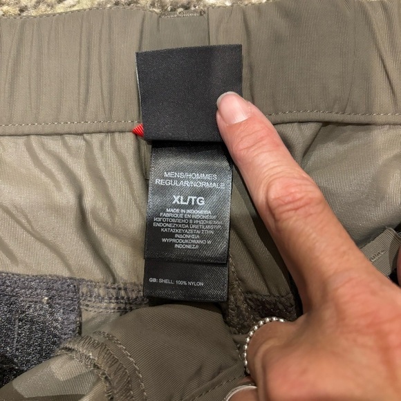 The North Face XL Cargo Pants Convertible Zip Off Nylon Green - Picture 5 of 14